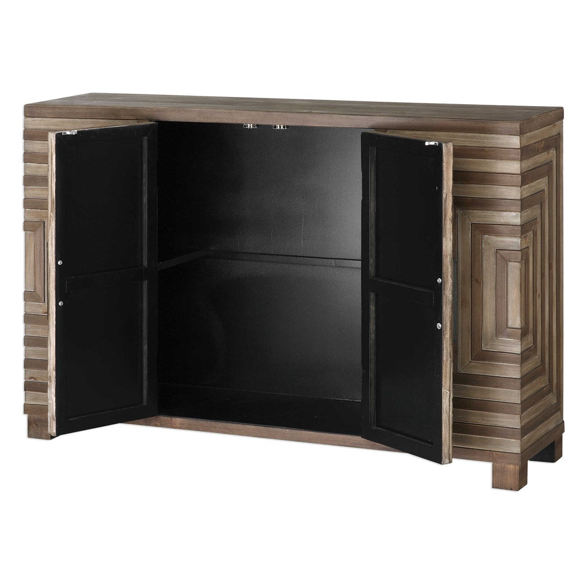 Uttermost Layton Geometric Console Cabinet 24773