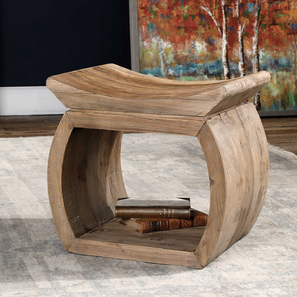 Uttermost Connor Elm Accent Stool 24814