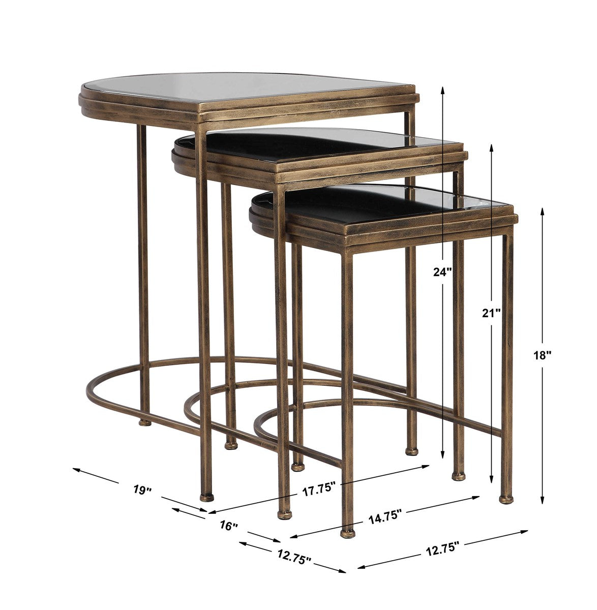 Uttermost India Nesting Tables Set/3 24908
