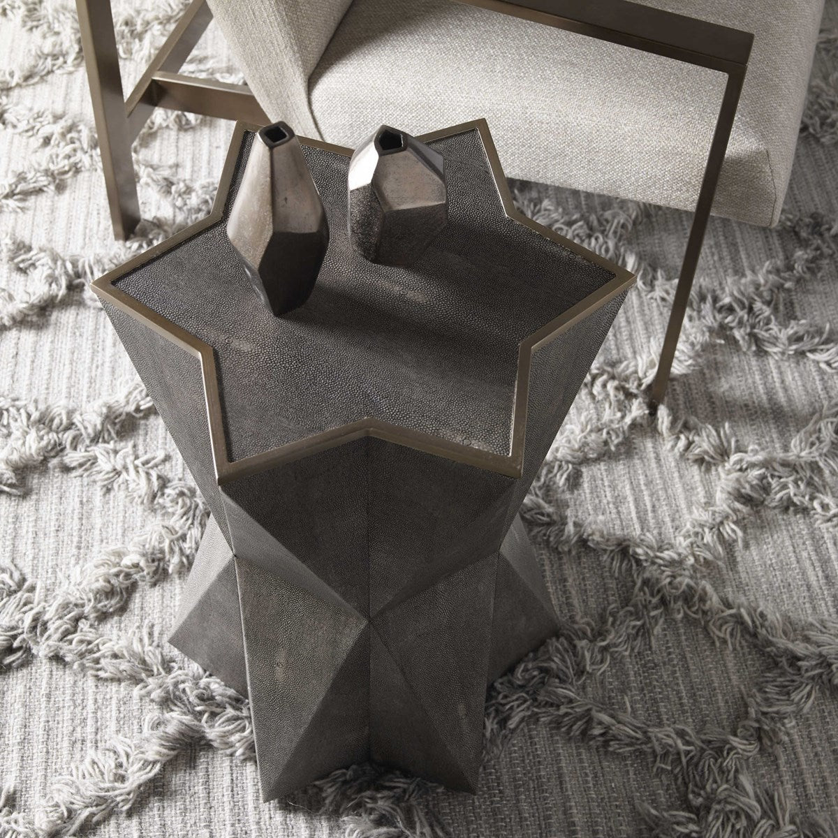 Uttermost Capella Gray Accent Table 24948