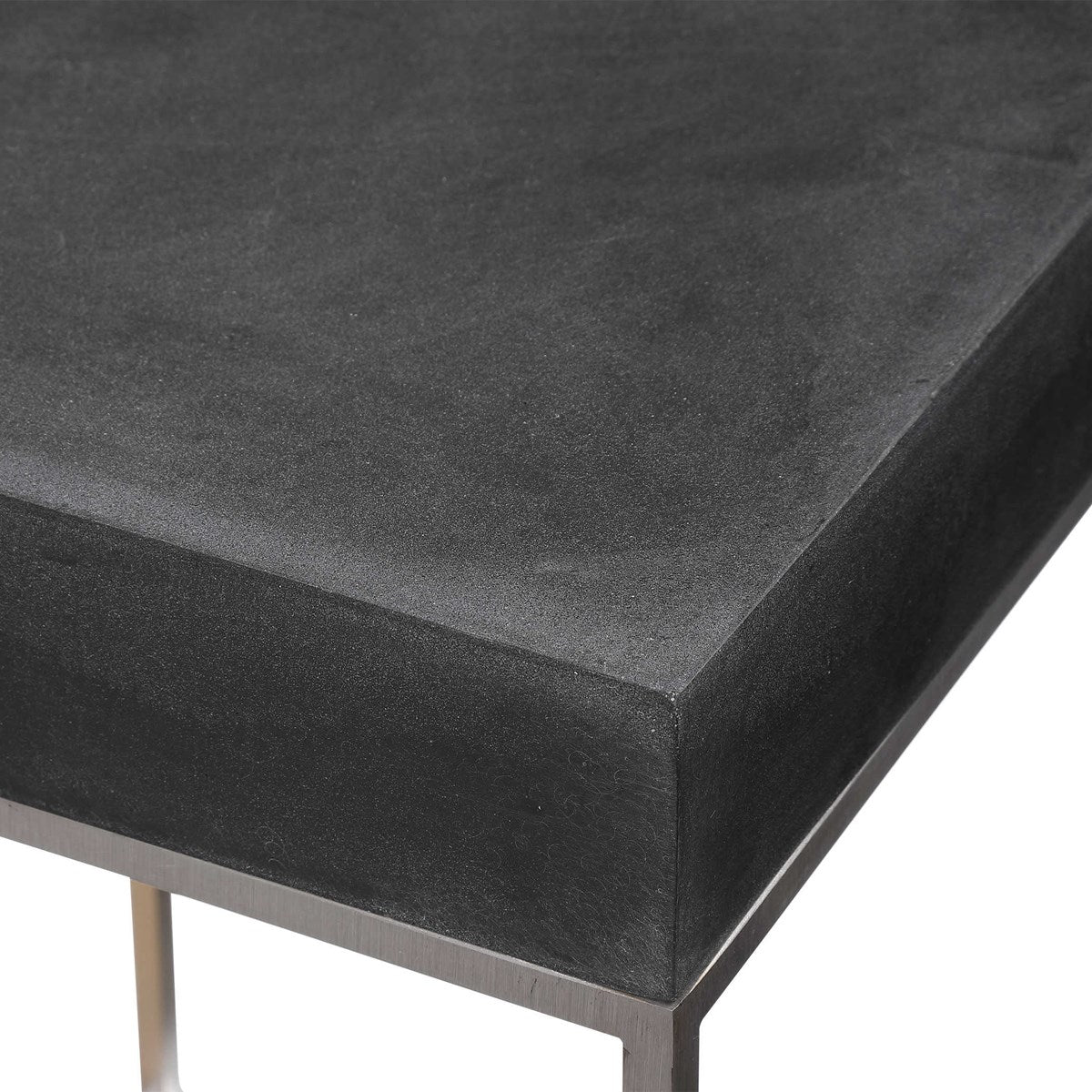 Uttermost Jase Black Concrete Console Table 24974