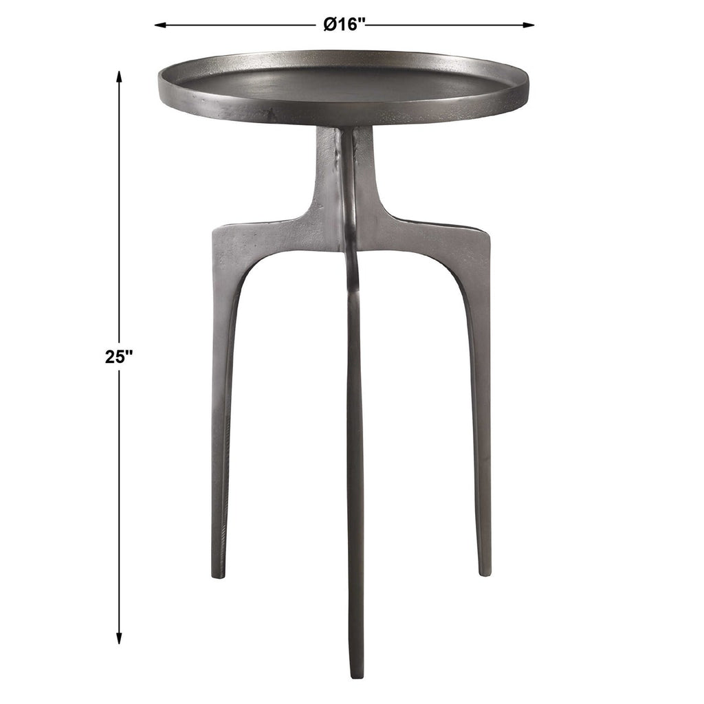 Uttermost Kenna Nickel Accent Table 25082