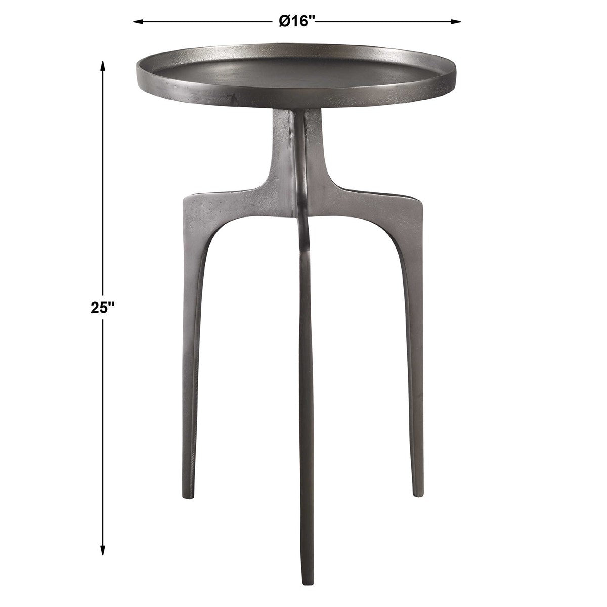 Uttermost Kenna Nickel Accent Table 25082