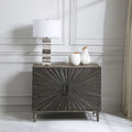 Uttermost Shield Gray Oak 2 Door Cabinet 25085