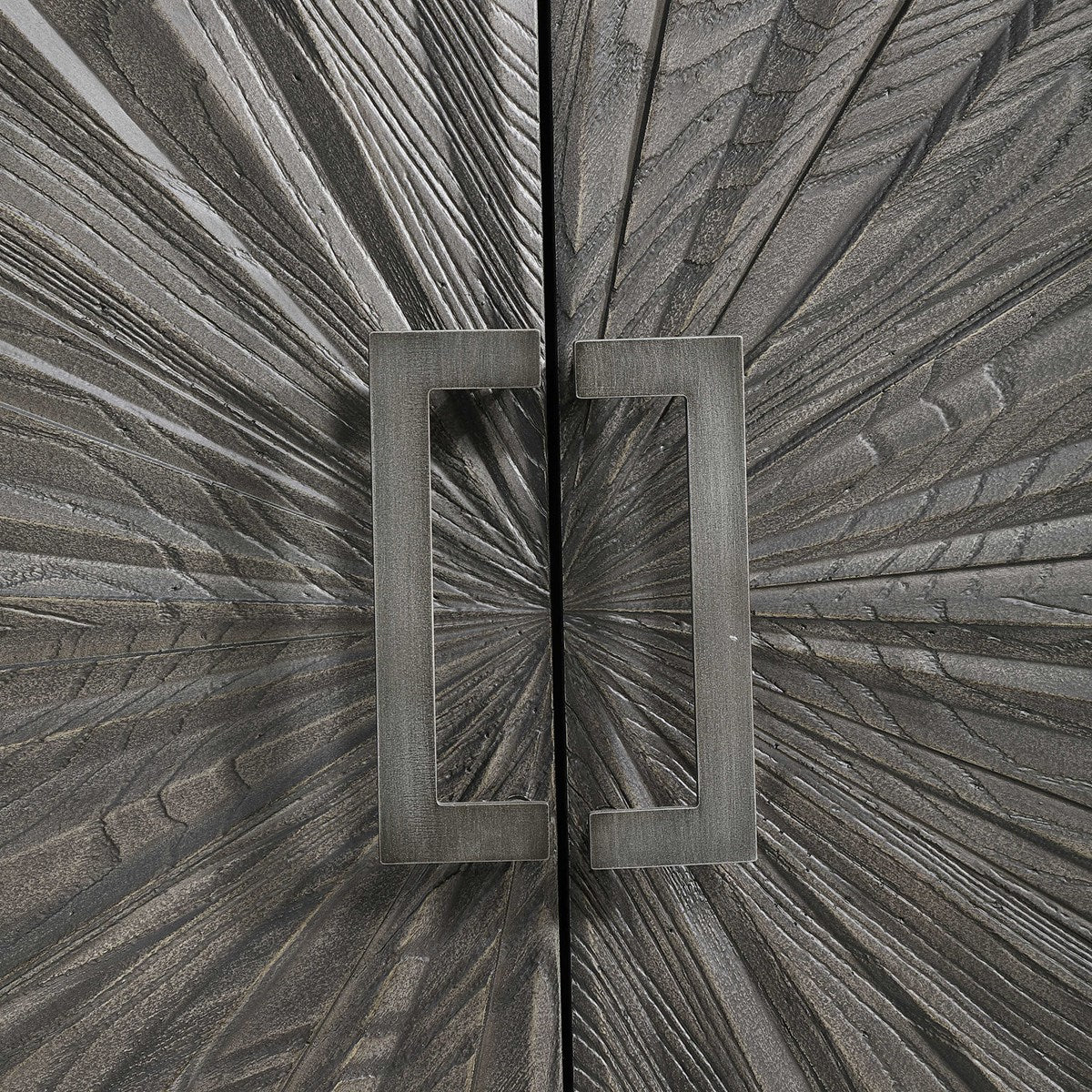 Uttermost Shield Gray Oak 2 Door Cabinet 25085