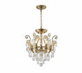 BETHEL ANTIQUE BRASS FRAME CHANDELIER BET61X
