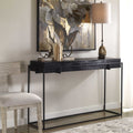 Uttermost Telone Modern Black Console Table 25110