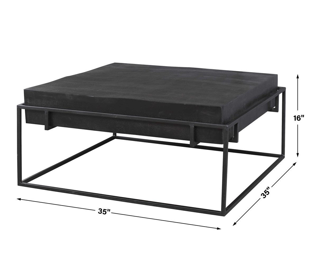 Uttermost Telone Modern Black Coffee Table 25111
