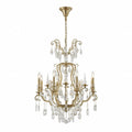 BETHEL ANTIQUE BRASS FRAME CHANDELIER BET65XL-AB
