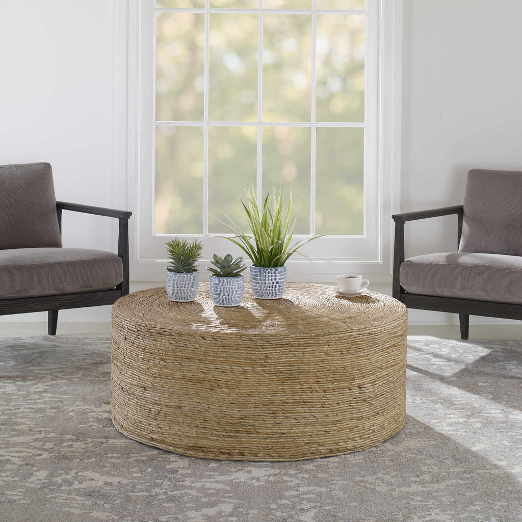 UTTERMOST RORA ROUND COFFEE TABLE 25172