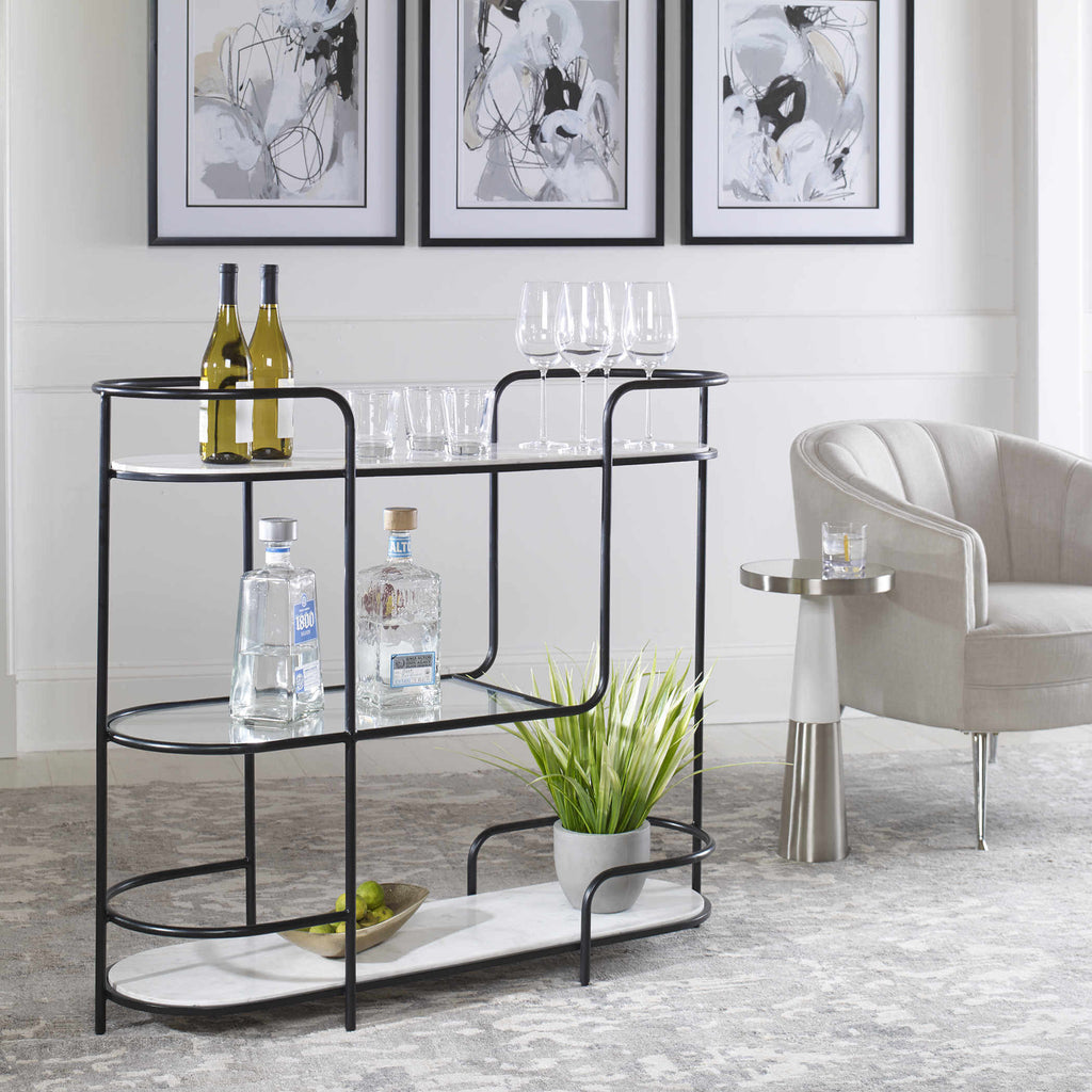 UTTERMOST TROLLEY BAR CONSOLE 25174