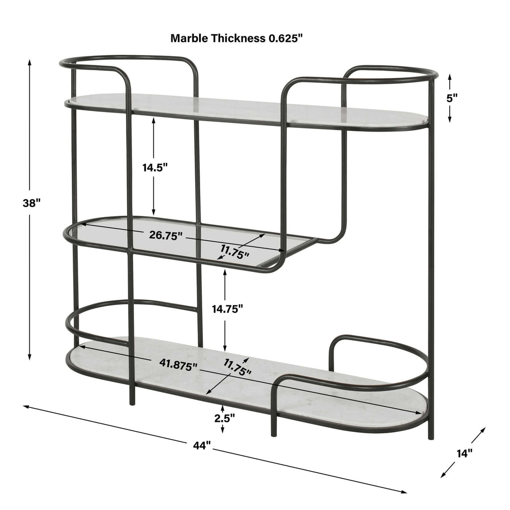 UTTERMOST TROLLEY BAR CONSOLE 25174