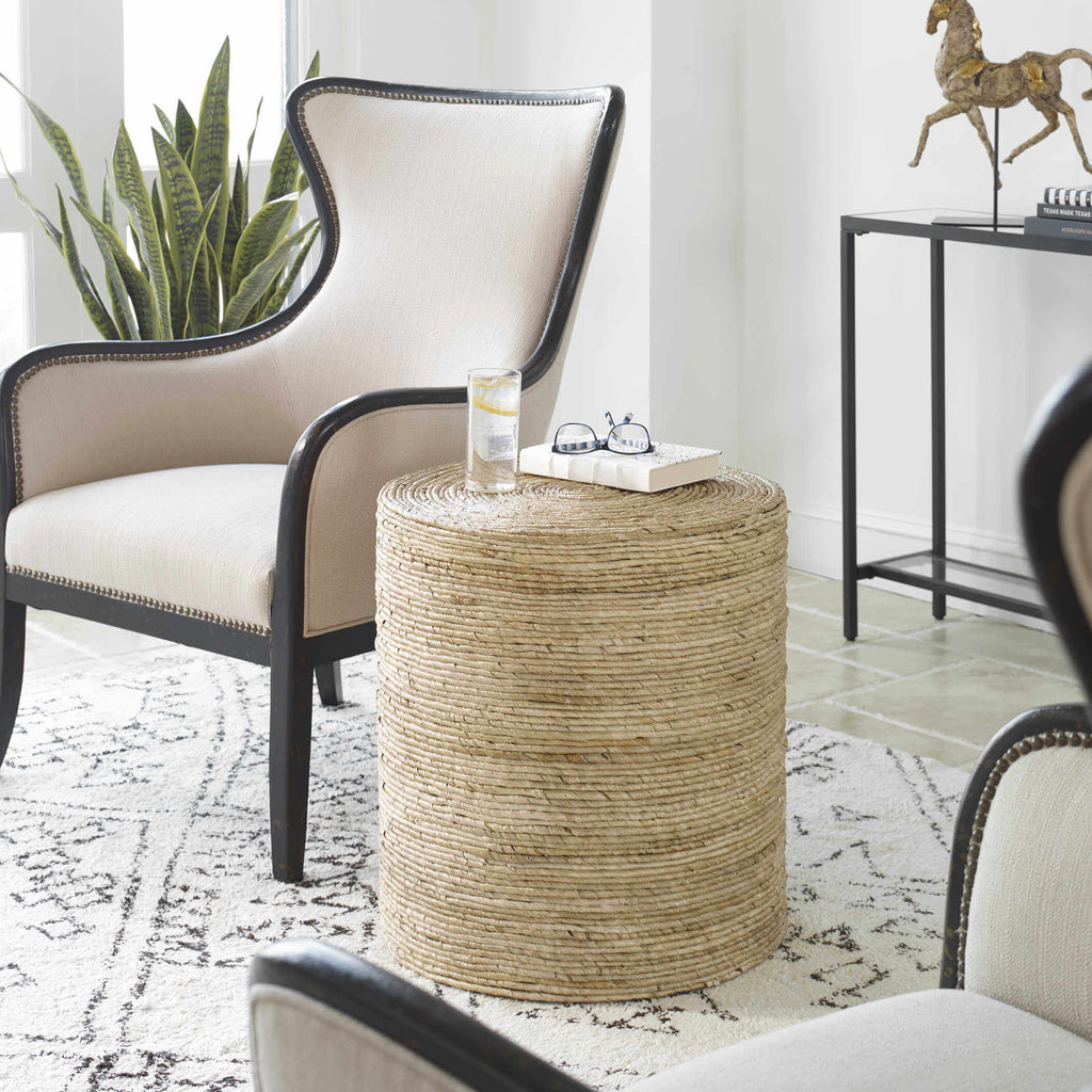 UTTERMOST RORA ROUND ACCENT TABLE 25182