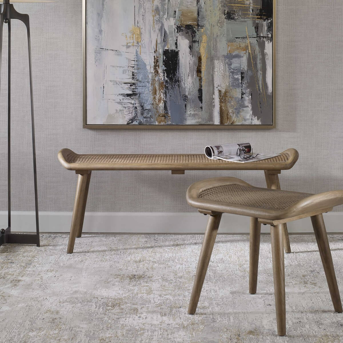 Uttermost Arne Scandinavian Small Bench 25462