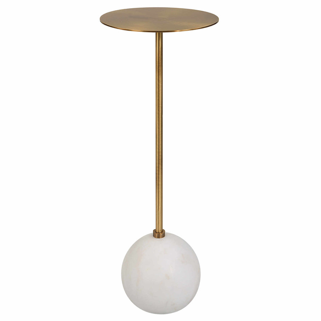 UTTERMOST GIMLET DRINK TABLE WHITE 25216