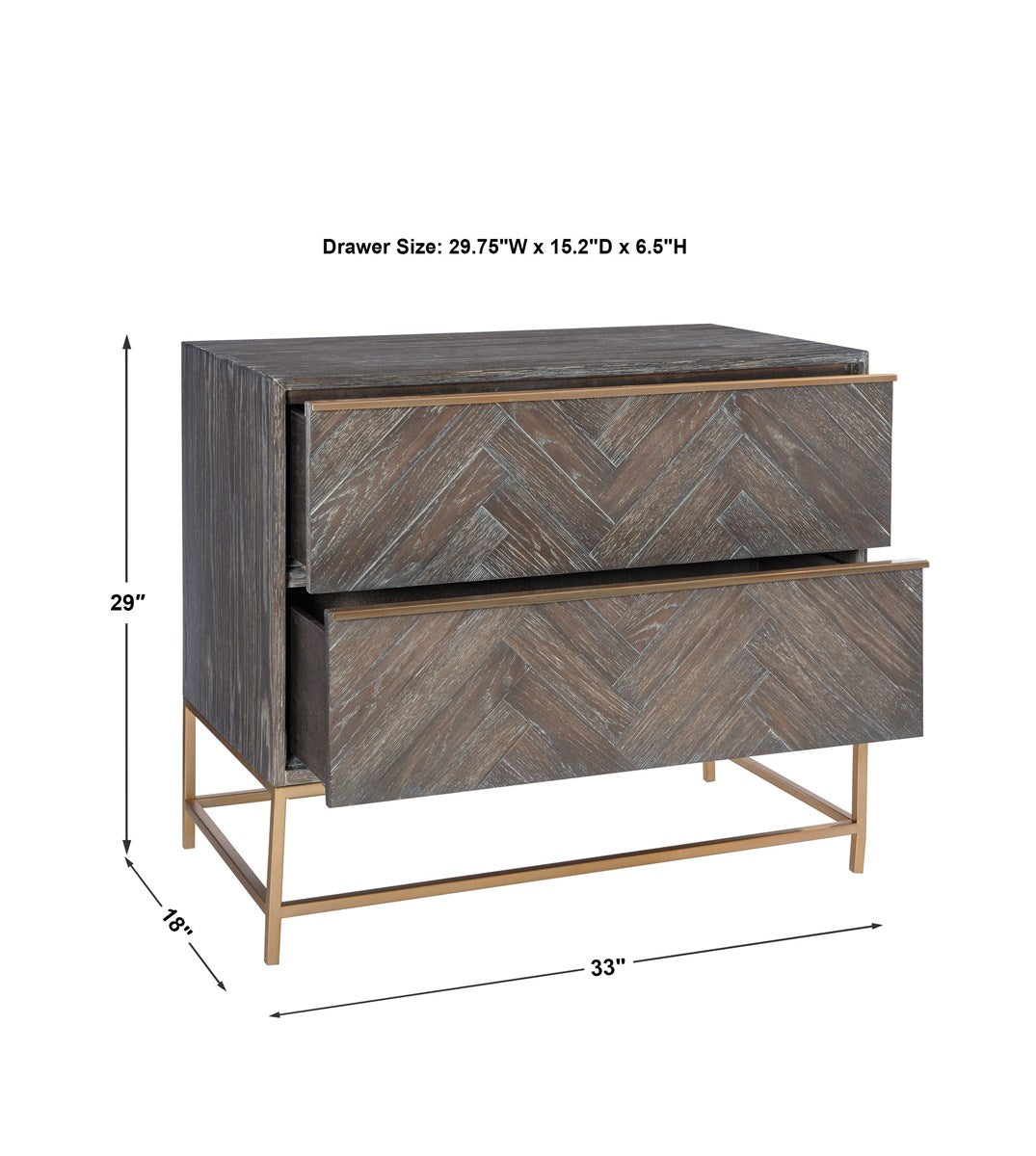 Uttermost Armistead Dark Walnut Drawer Chest 25376