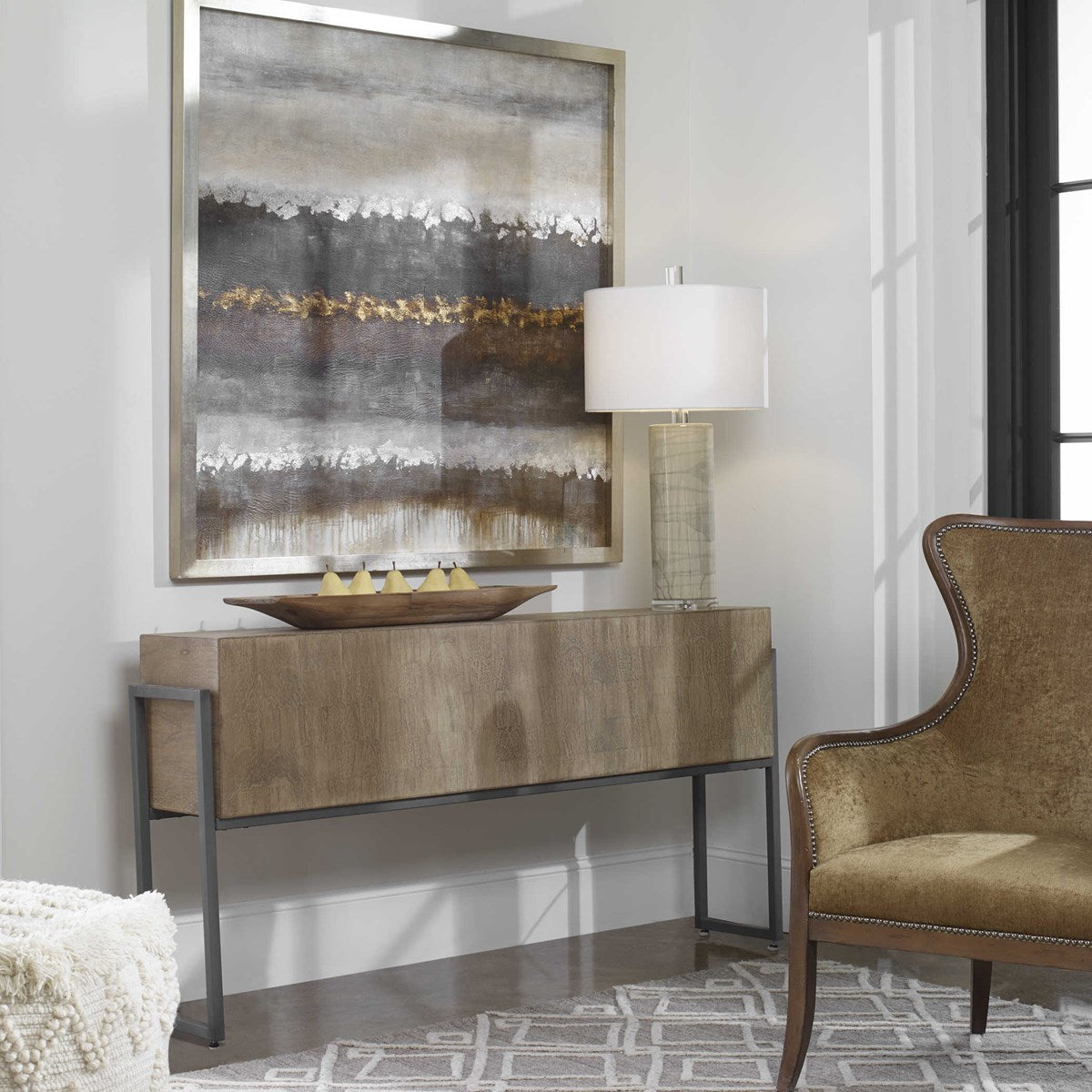 Uttermost Nevis Contemporary Console Table 25402