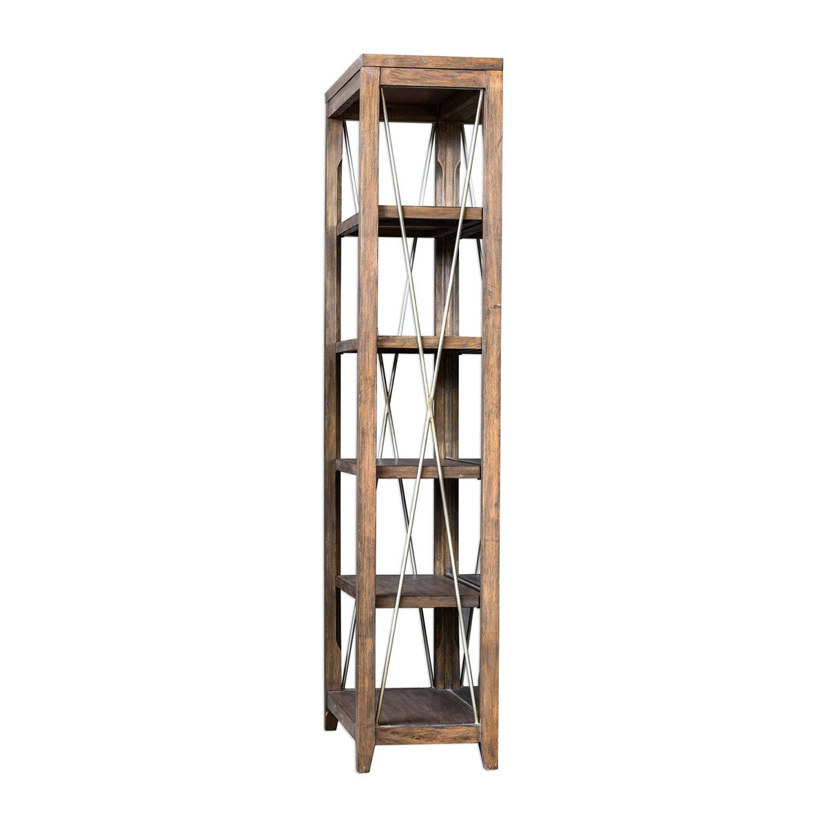 Uttermost Delancey Weathered Oak Etagere 25434