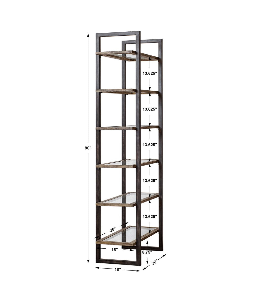 Uttermost Olwyn Industrial Etagere 25440