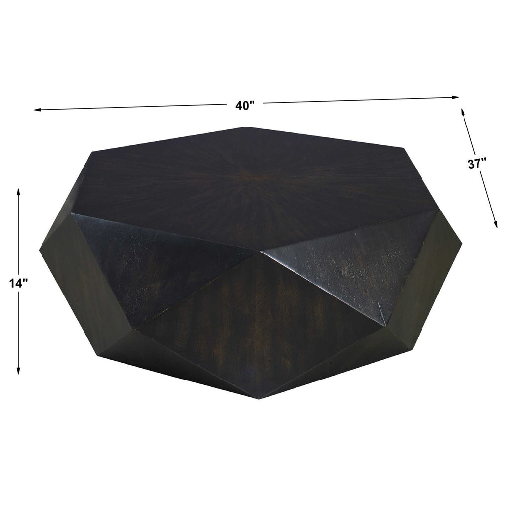 Uttermost Volker Small Black Coffee Table 25491