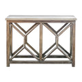 Uttermost Catali Ivory Stone Console Table 25811