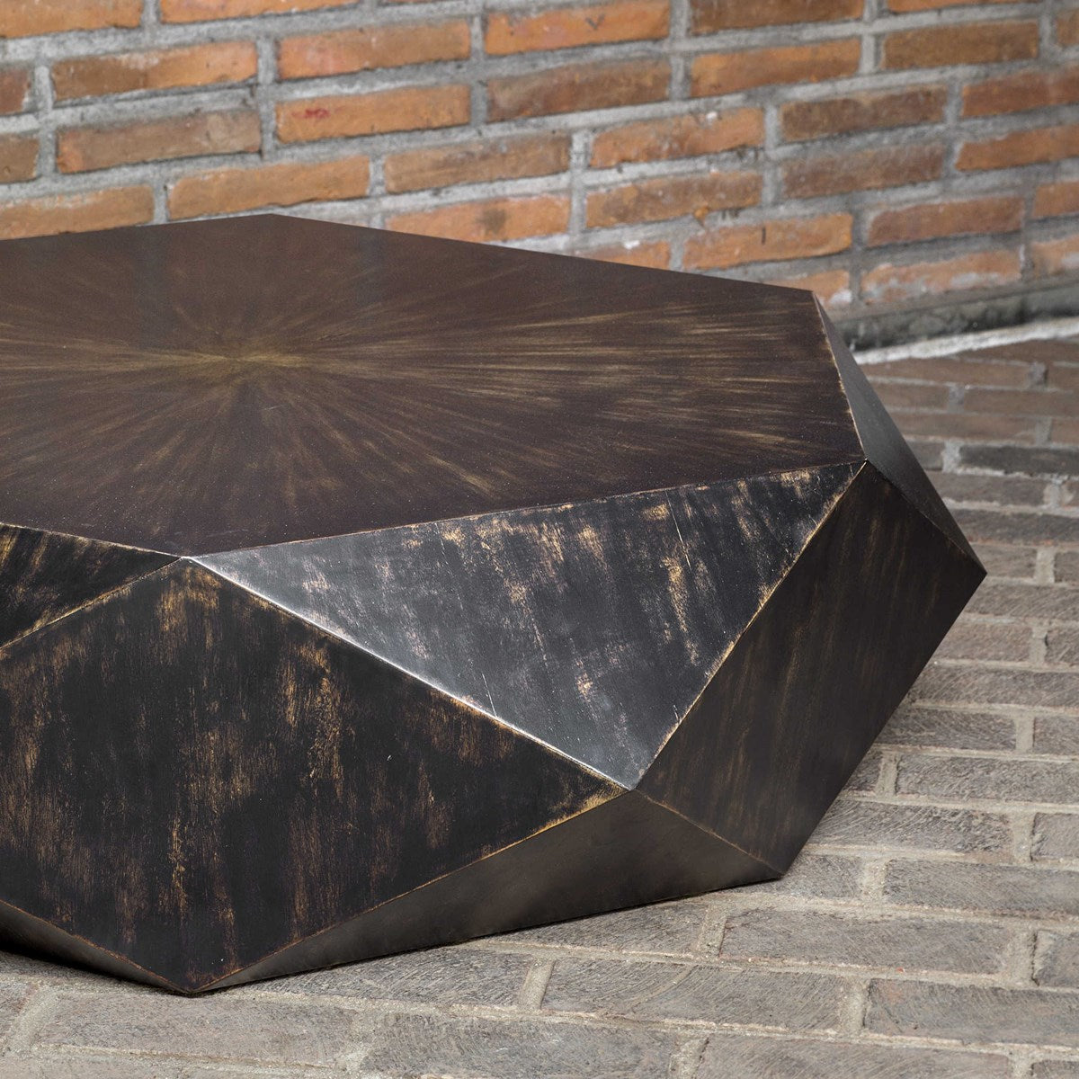 Uttermost Volker Worn Black Coffee Table 25832