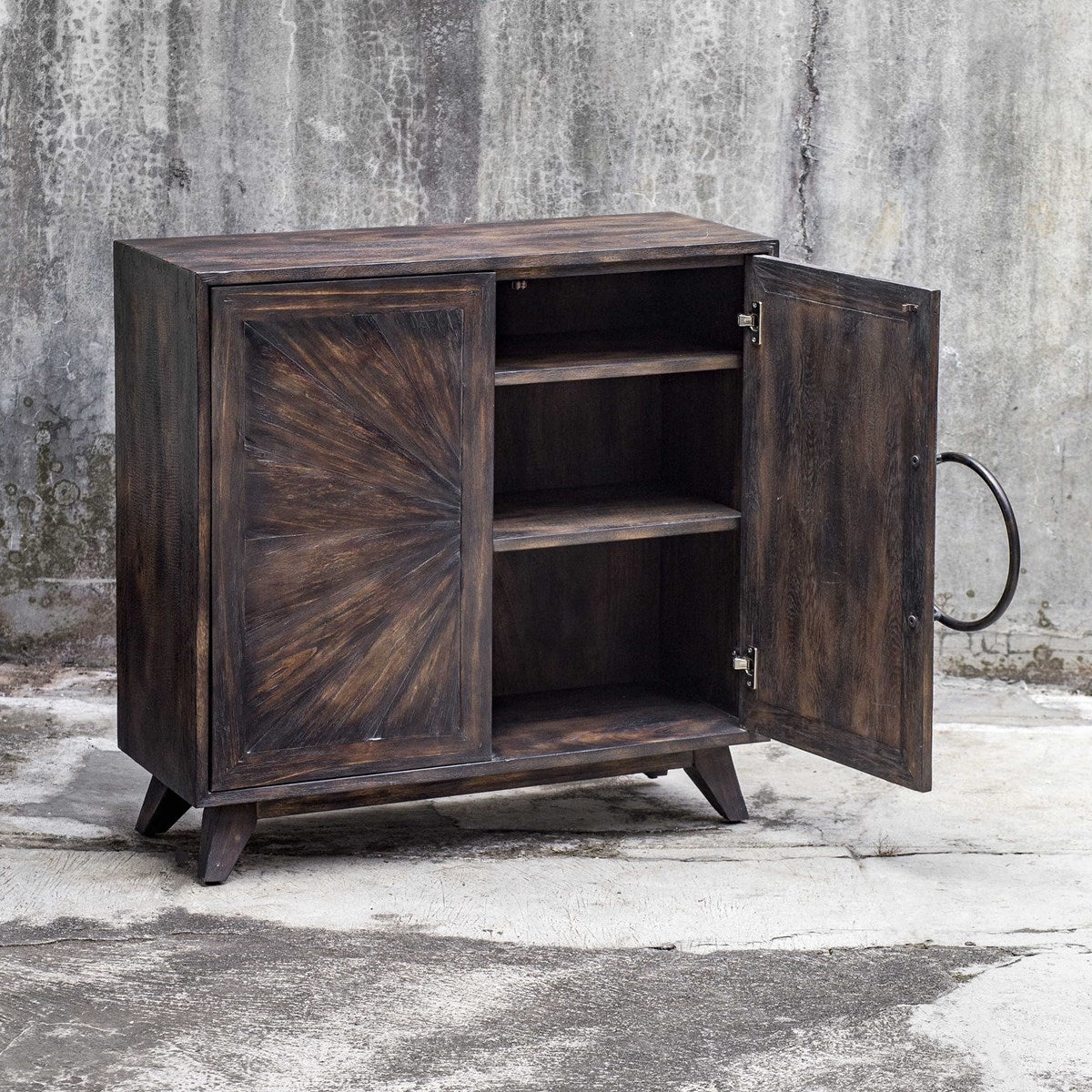 Uttermost Kohana Black Console Cabinet 25842