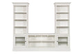 HAMMARY QUAD BOOKCASE CONSOLE WITH DISPLAY PIERS 267-401R
