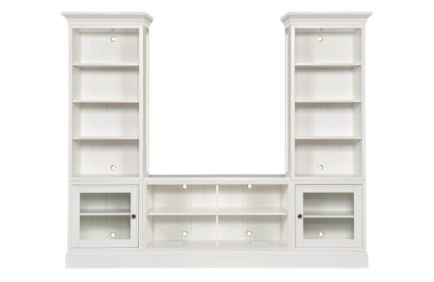 HAMMARY QUAD BOOKCASE CONSOLE WITH DISPLAY PIERS 267-401R