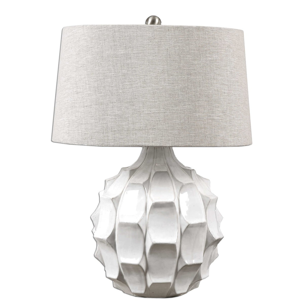 Uttermost Guerina Scalloped White Lamp 27052