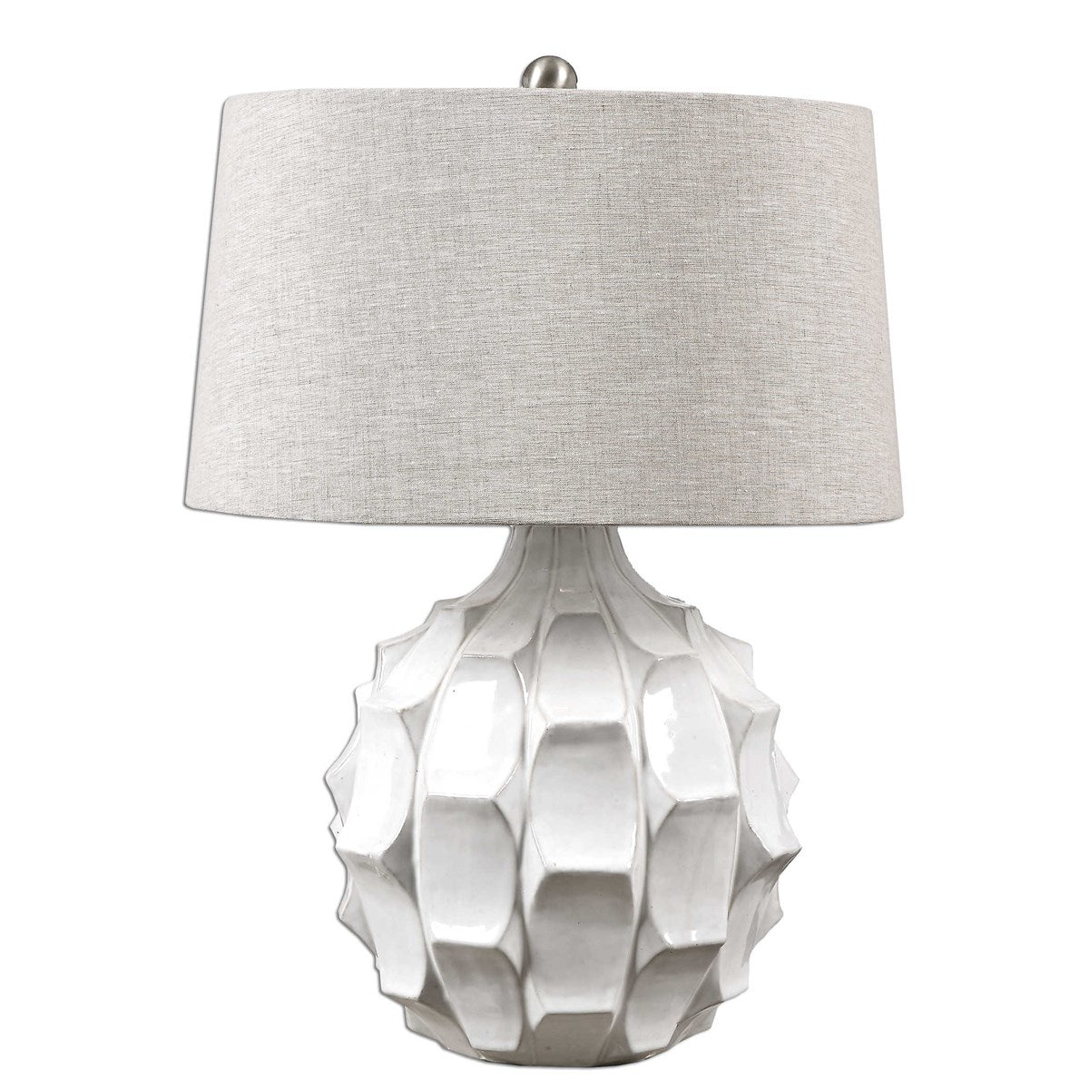 Uttermost Guerina Scalloped White Lamp 27052