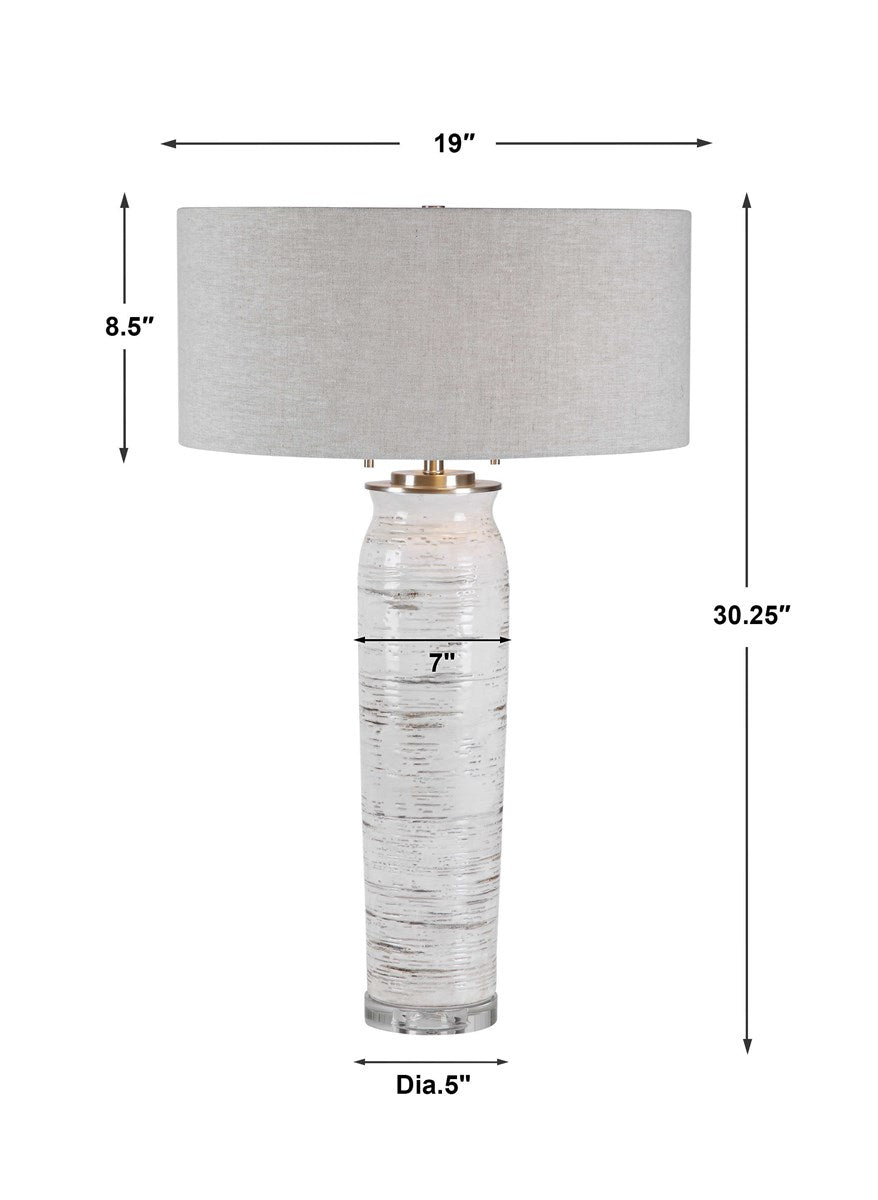 Uttermost Lenta White Table Lamp 28275