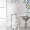 Uttermost Caelina Textured White Table Lamp 28283-1