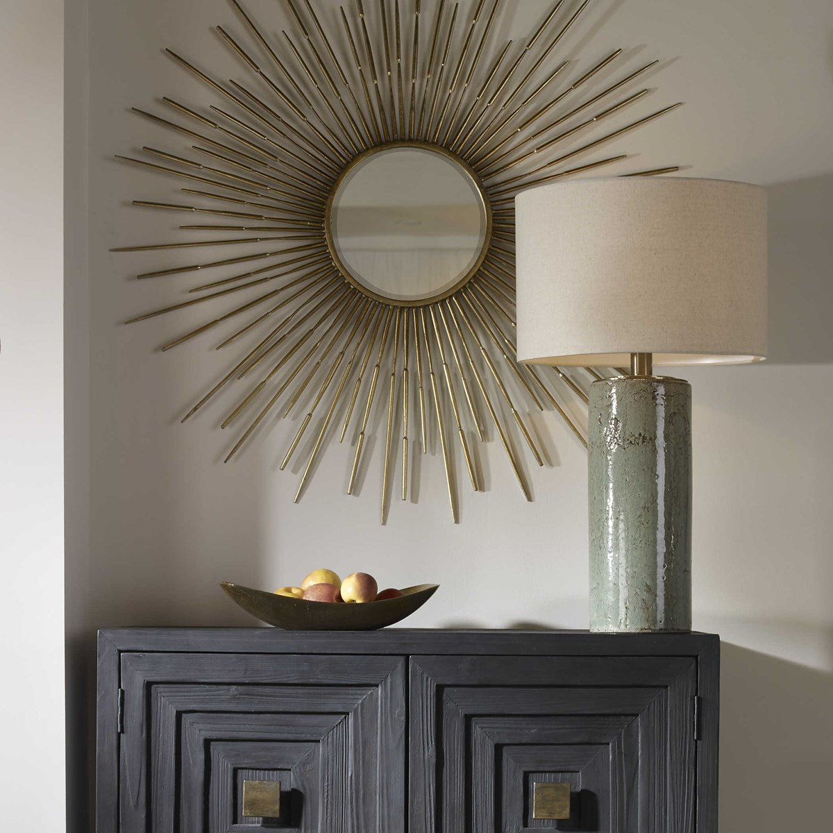 Uttermost Callais Crackled Aqua Table Lamp 28333