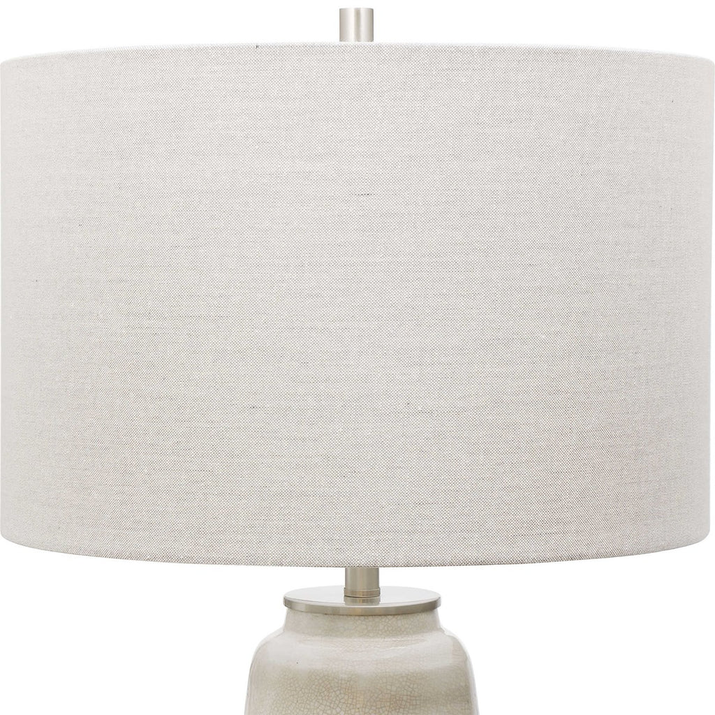 Uttermost Comanche White Crackle Table Lamp 28392-1