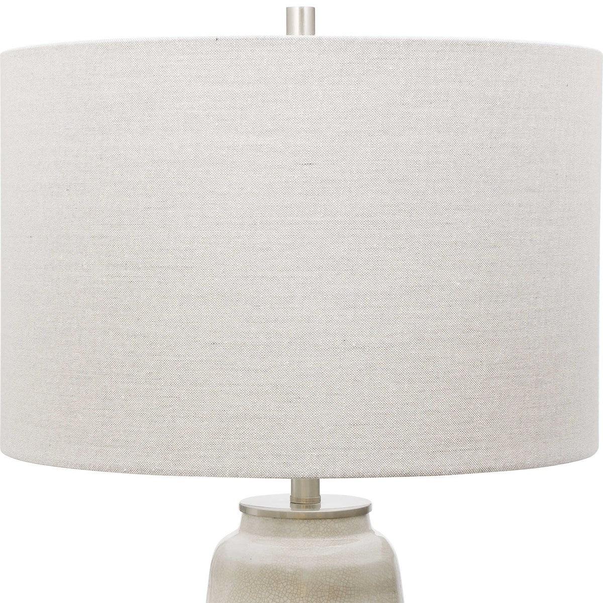 Uttermost Comanche White Crackle Table Lamp 28392-1