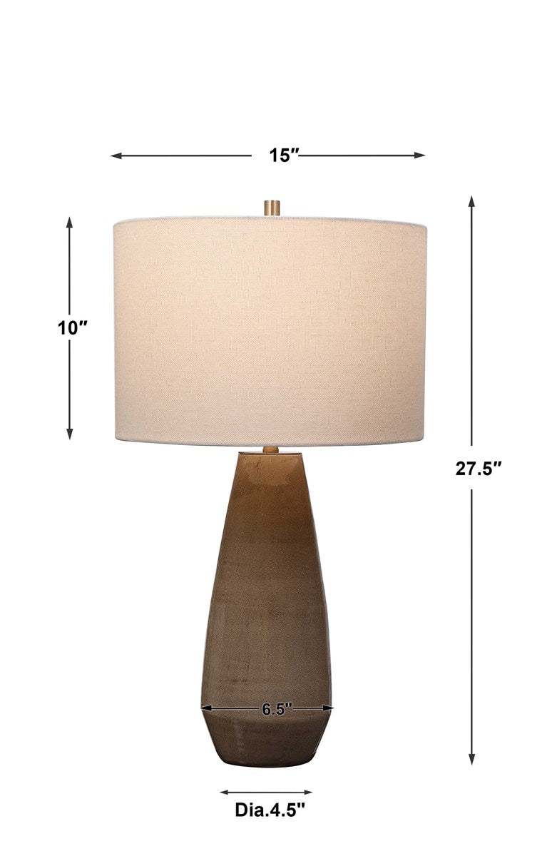 Uttermost Volterra Taupe-Gray Table Lamp 28394-1