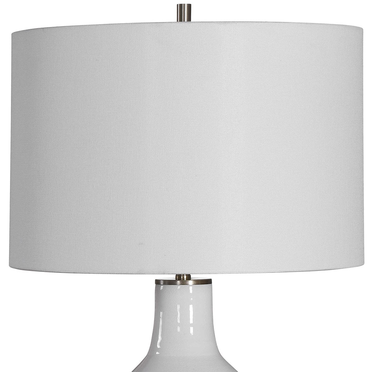 Uttermost Dakota White Crackle Table Lamp 28398-1