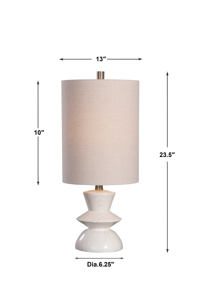 Uttermost Stevens Bleached Wood Buffet Lamp 28422-1
