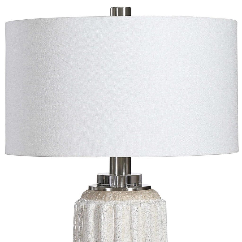 Uttermost Azariah White Crackle Table Lamp 28431