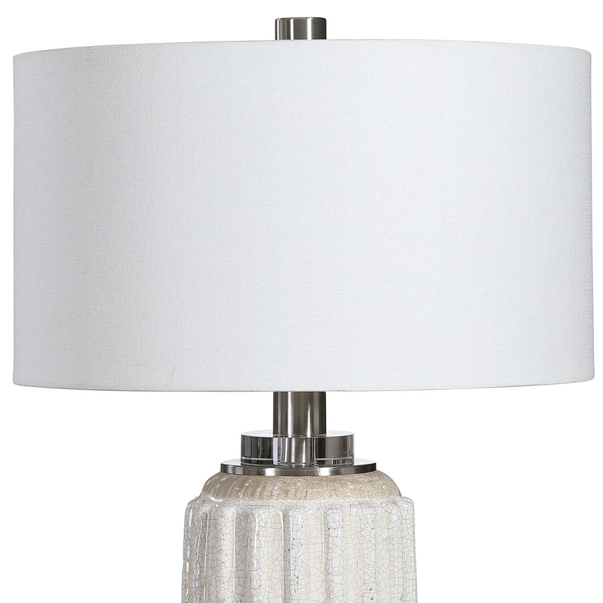 Uttermost Azariah White Crackle Table Lamp 28431
