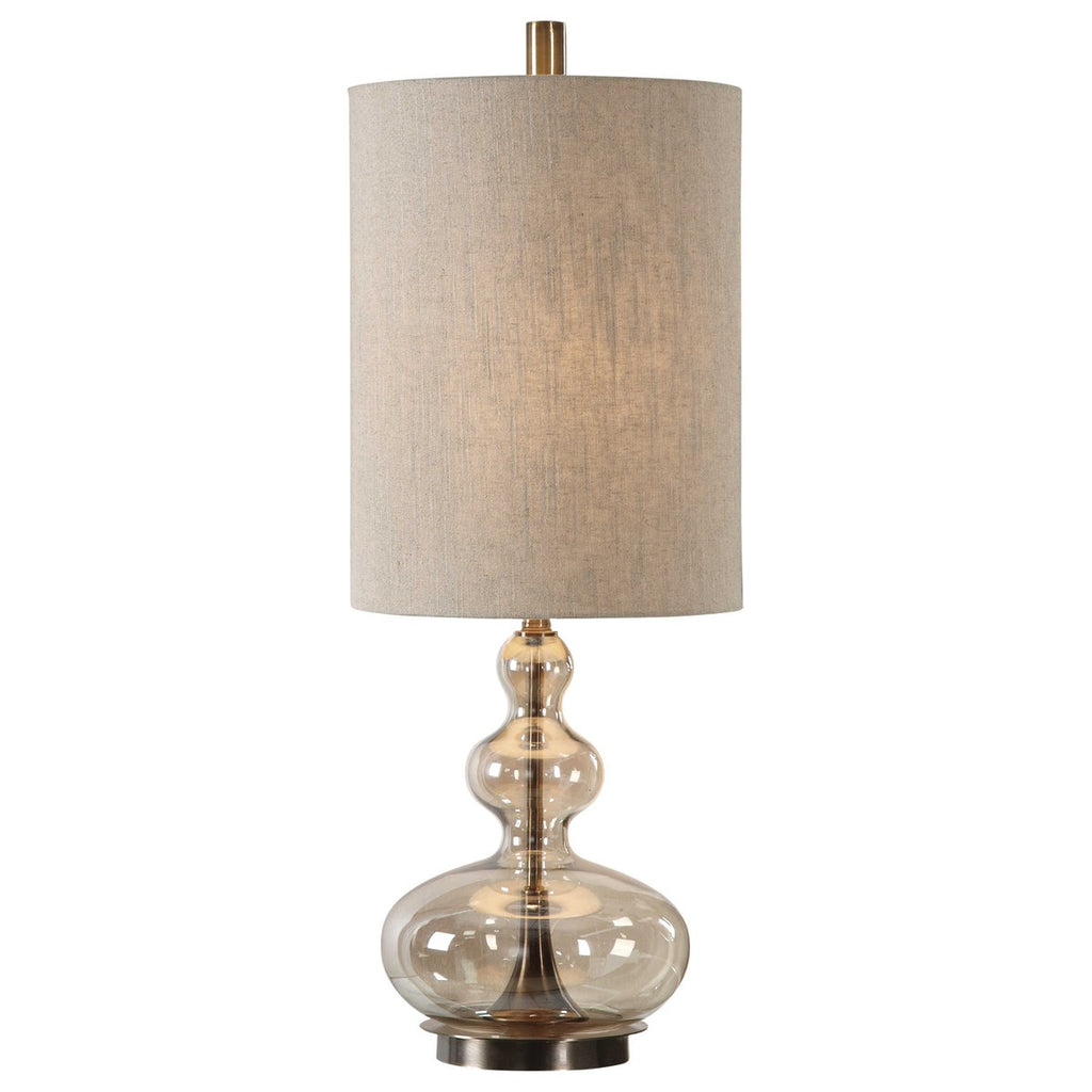 Uttermost Formoso Amber Glass Table Lamp 29538-1