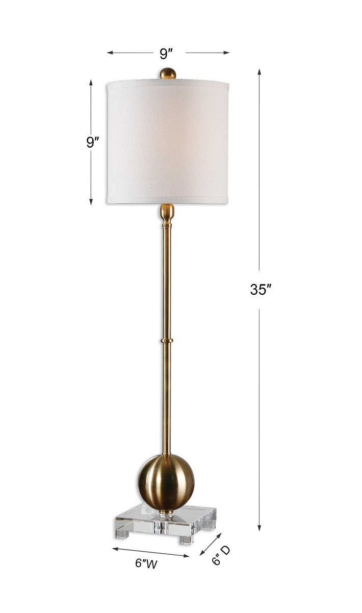 Uttermost Laton Brass Buffet Lamp 29935-1