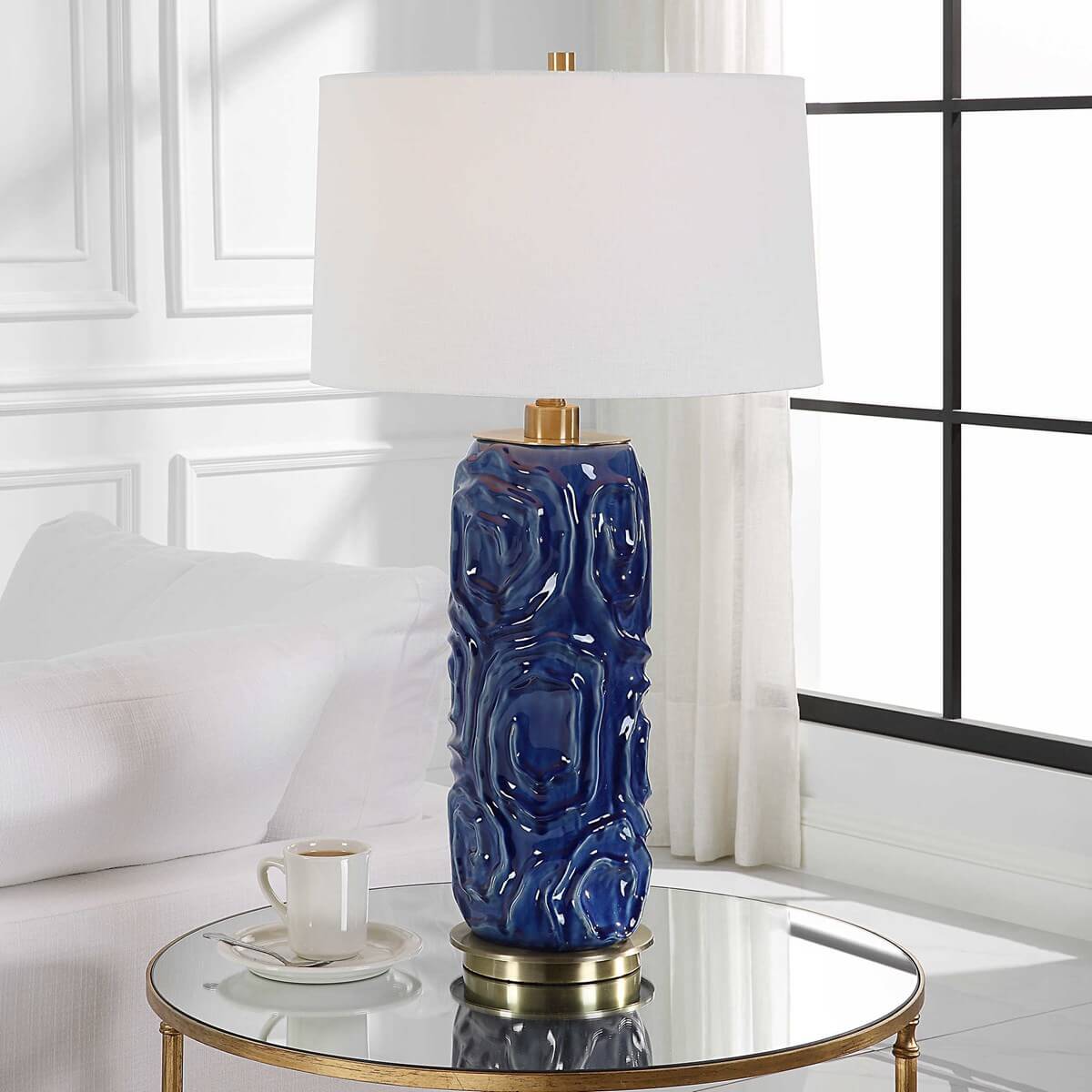 UTTERMOST ZADE TABLE LAMP BLUE 30221-1