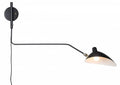 BETHEL MATTE BLACK ARMED WALL SCONCE  BEL15