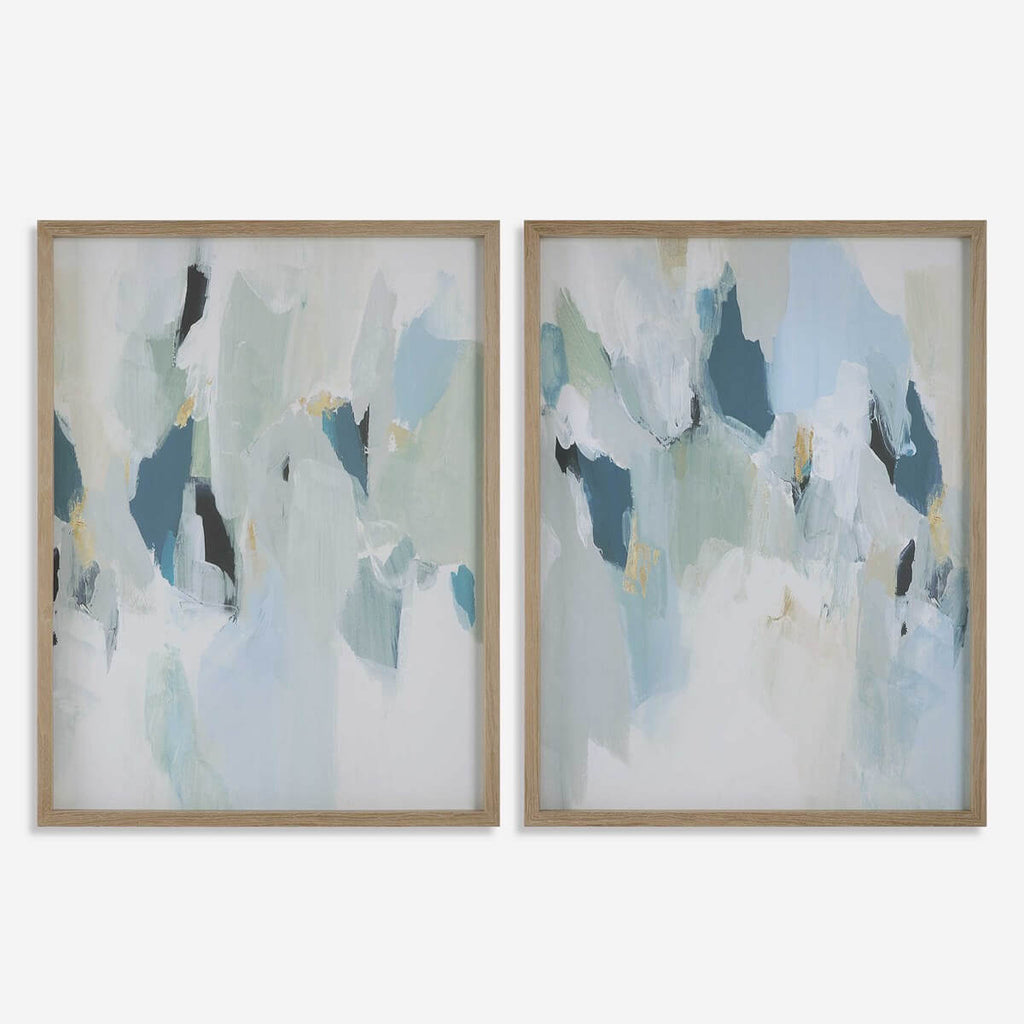 UTTERMOST SEABREEZE FRAMED CANVAS SET OF TWO 32282