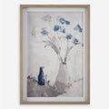 UTTERMOST BLUE FLOWERS IN VASE FRAMED PRINT 32287