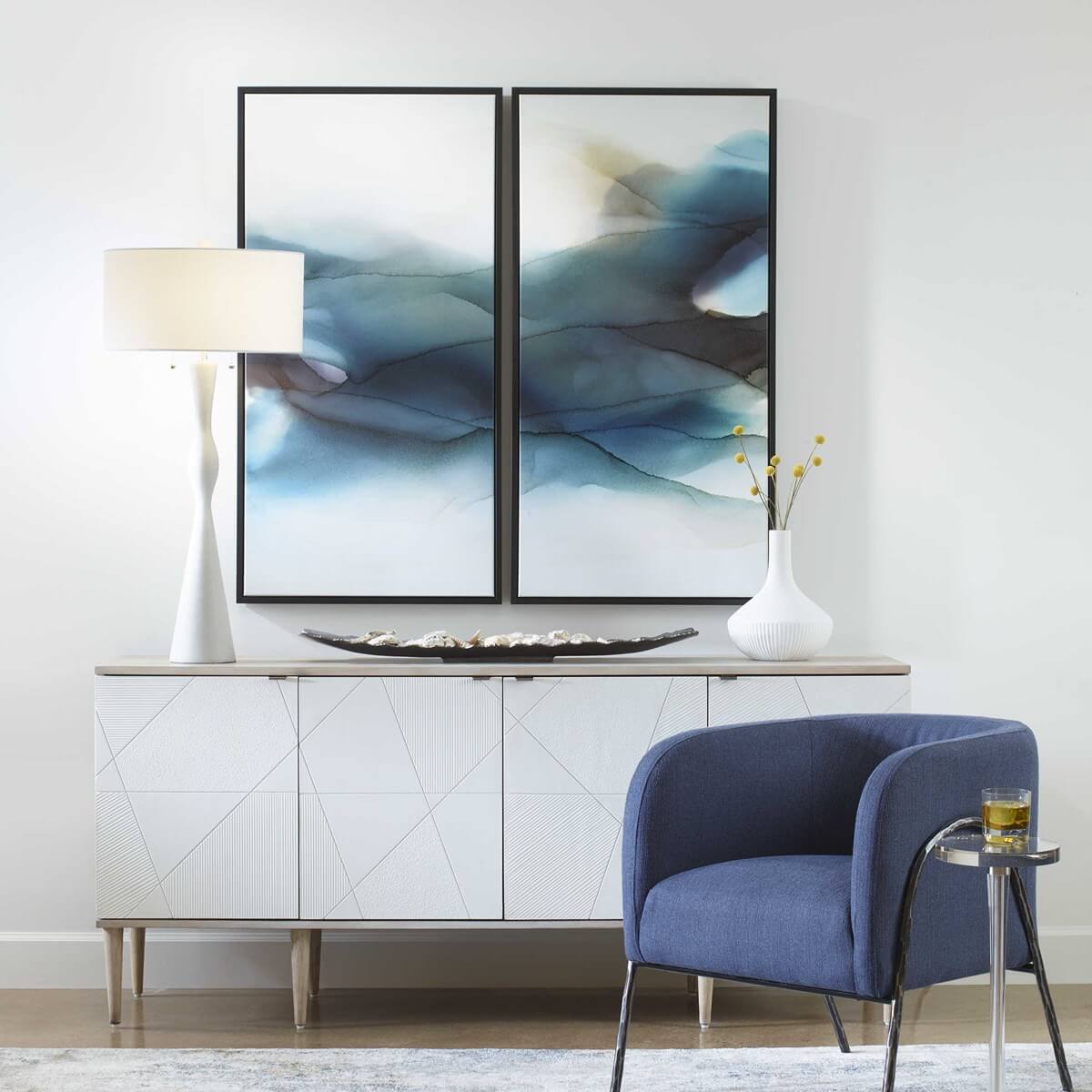 UTTERMOST SEPTEMBER DESERT FRAMED CANVASES  S/2 32305