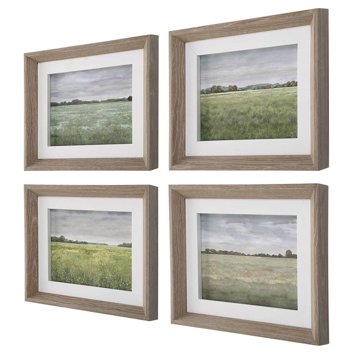 UTTERMOST QUIET MEADOWS FRAMED PRINTS SET OF FOUR  32317