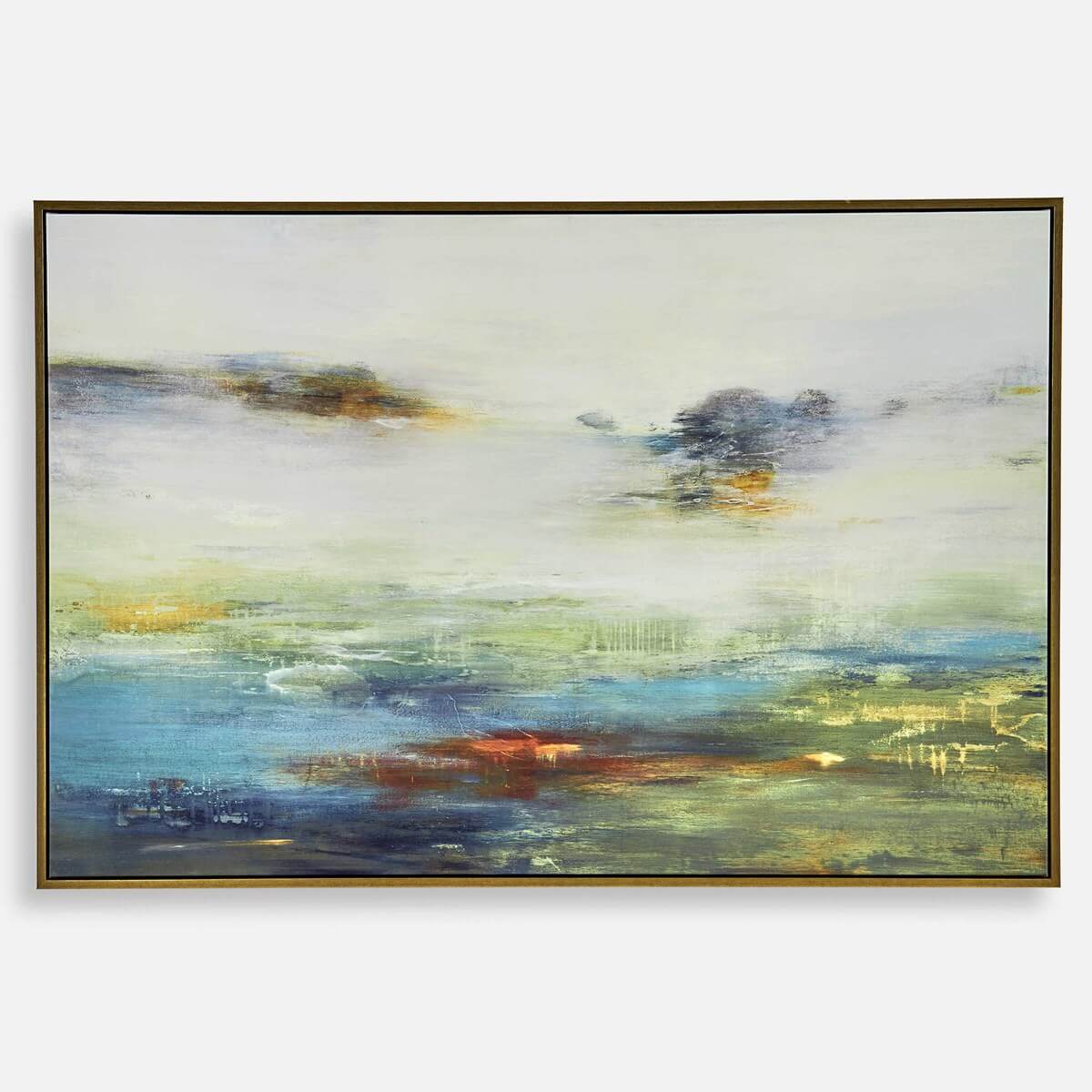 UTTERMOST TEXTURED LAND FRAMED CANVAS 32326